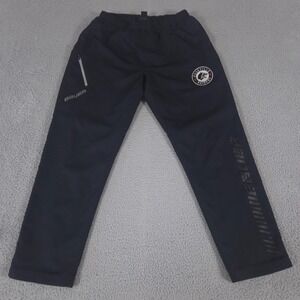 Bauer Team Hockey Pants Mens Large Black Lightweight Lined Warm Up Spellout